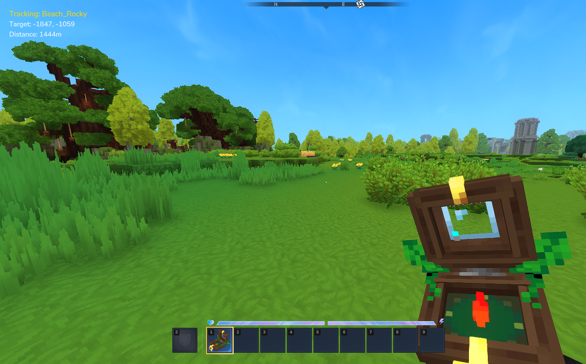 Biome's Compass HUD preview